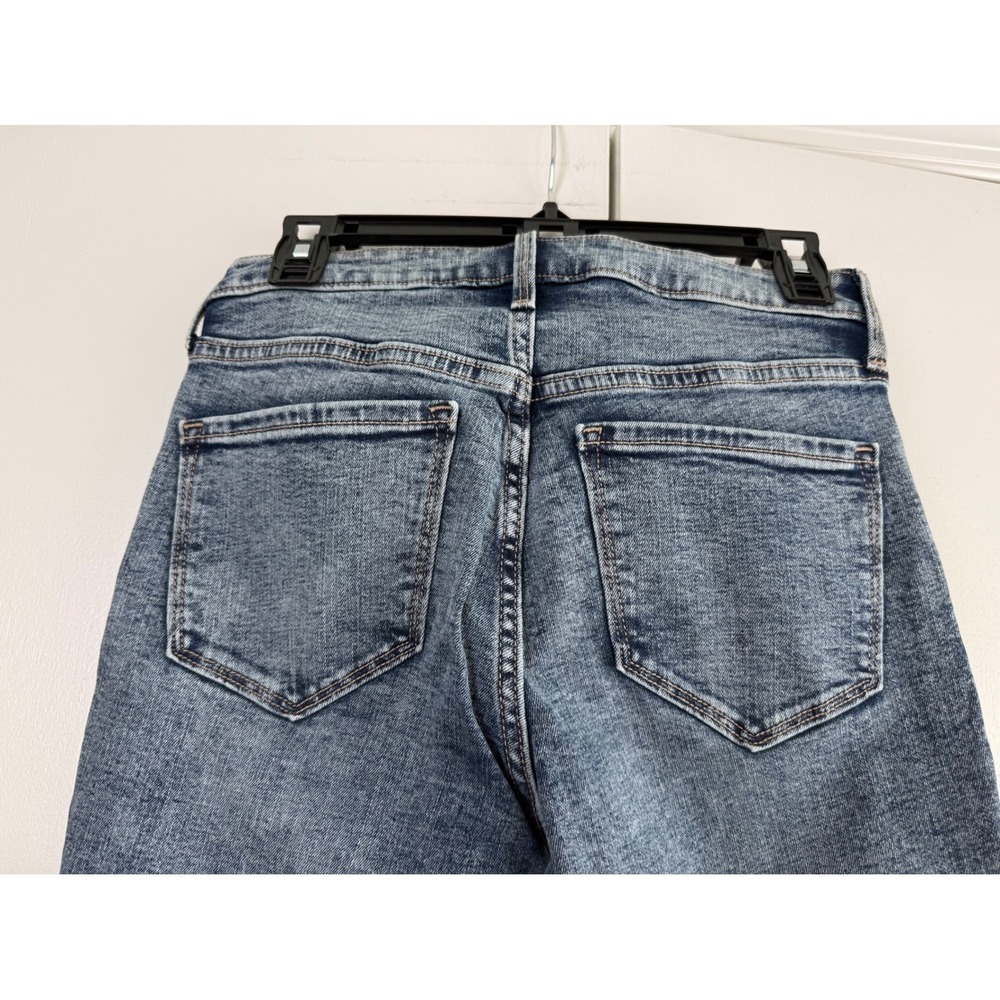 Old Navy Rockstar Super Skinny High Rise Jeans Distressed Blue Petite Size 8 - Picture 4 of 10